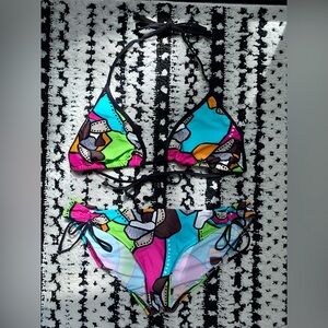 Body Glove colourful bikini set